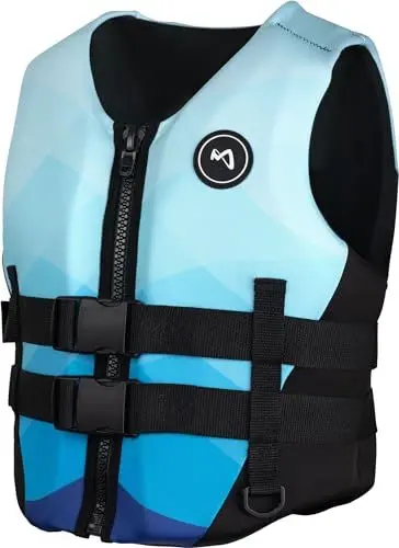 Produktbild: Mesle Neopren Schwimmweste Damen NYO, 50N Auftriebsweste für Erwachsene, Prallschutzweste Damen, Leichte Schwimmhilfe Frauen für Jetski, SUP, Wasserski, Kajak, Wakeboard