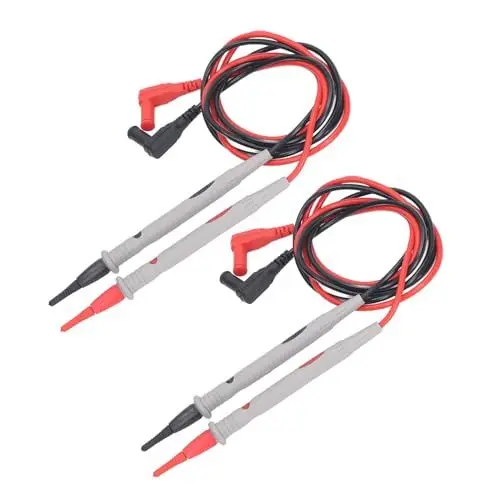Produktbild: Messleitungen für Multimeter, Elektrische Prüfsonden mit Silikonschicht, Universeller Typ, Gute Isolierung, und Kältebeständigkeit, 2 Sätze 1000 V Zur Stromkreiserkennung
