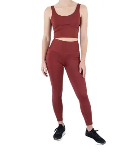 Produktbild: meta Sportswear LLC Damen Solid Block Party 7/8 Leggings, Chili, M