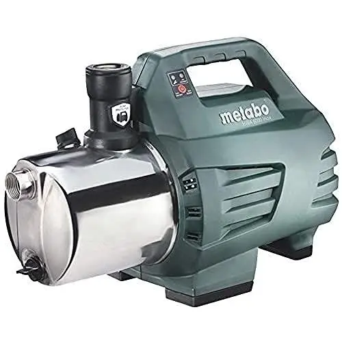 Produktbild: metabo Hauswasserautomat HWA 6000 Inox - 1300W, 6000 l/h, Edelstahl, Trockenlaufschutz, Gartenbewässerung, Grundwasserförderung - Leiser Betrieb, energiesparend, langlebig