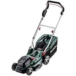 Produktbild: Metabo Akku-Rasenmäher RM 36-18 LTX BL 36 – 601716650 – 18 V – Akkurasenmäher mit Mulchfunktion – Für Gärten mit bis zu 350 m² – Inkl. 2 Akkus und Ladegeräte