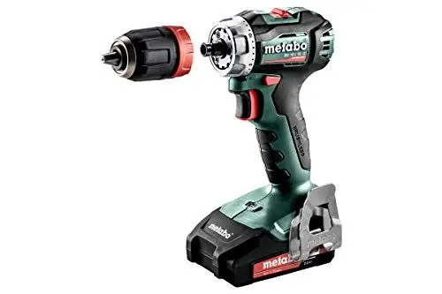Produktbild: Metabo 602327500 Akku-Bohrschrauber BS 18 L BL Q 18V, 2x 2Ah Li-Ion Akkus, Bürstenlos, Werkzeug-Schnellwechsel-Funktion, inklu. Ladegerät, im Koffer, max. Drehmoment: 25Nm (weich)/ 60Nm (hart)