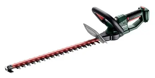 Produktbild: metabo Akku-Heckenschere HS 18 LTX 65 – 601719850 – 18 V – Leicht und leise – Elektrische Hecken- und Strauchschere – Ohne Akku und Ladegerät