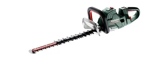 Produktbild: metabo Akku-Heckenschere HS 18 LTX BL 55 – 601722850 – 18 V– Elektrische Hecken- und Strauchschere mit Brushless-Motor – Ohne Akku und Ladegerät