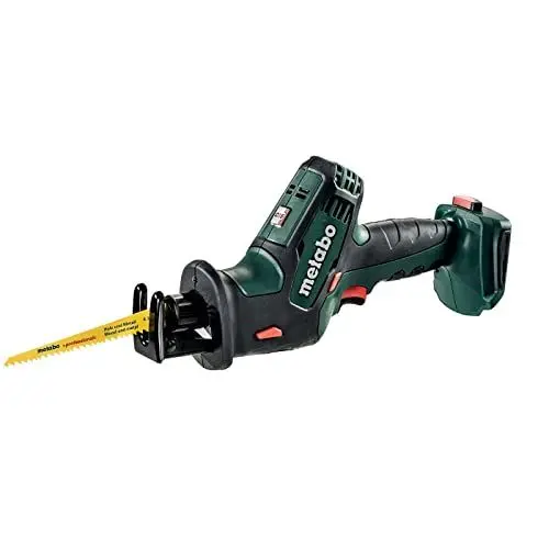 Produktbild: Metabo Akku-Säbelsäge SSE 18 LTX Compact – 602266890 – 18 V – Leicht, extrem handlich und ideal für schwer zugängliche Stellen – Ohne Akku und Ladegerät