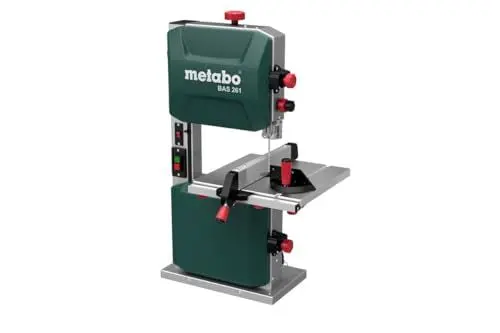 Produktbild: Metabo Bandsäge BAS 261 Precision – 619008000 – Bandsäge für eine hohe Präzision und stabile Schnittqualität (400 W, Schnitthöhe 103 mm)