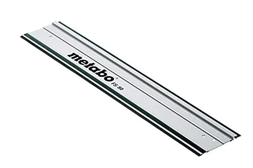 Produktbild: metabo Führungsschiene FS 80-80 cm - Präzise Aluminium-Schiene für Handkreissägen, rutschfest und sicher Dank Haftbelag, ideal für exakte Längsschnitte, erweiterbar mit zweiter Führungsschiene
