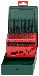 Produktbild: Metabo HSS-R-Bohrerkassette-SP – 627151000 – Für vielseitige Stahl- und Metallbearbeitung – 19-teilig