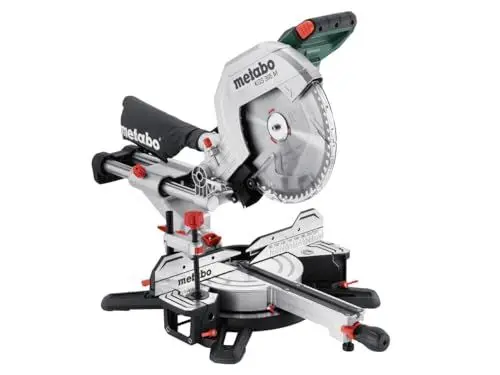 Produktbild: Metabo Kapp- und Gehrungssäge KGS 305 M – 613305000 – Mit Precision Cut Line, 305 mm Sägeblatt und Zugfunktion – 2 m Kabellänge