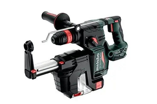 Produktbild: metabo Akku-Kombihammer KH 18 LTX BL 24 Q Set ISA - 18 V, 2,2 J Schlagenergie, 24 mm Bohr-Ø in Beton - SDS-plus mit Absaugung, bürstenloser Motor, ideal für Bohren und Meißeln - Inkl. metaBOX 185 XL