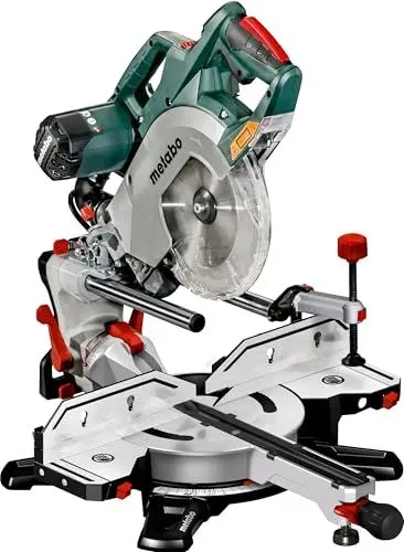 Produktbild: Metabo Kappsäge KGSV 72 Xact – 611216000 – Mit Zugfunktion, Präzisions-Doppellinienlaser und LED-Licht – 3 m Kabellänge