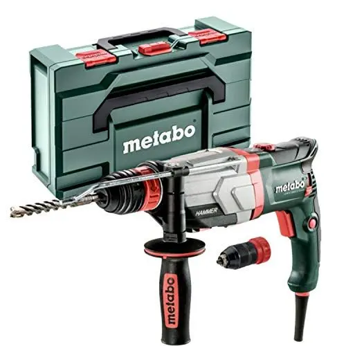 Produktbild: Metabo Multihammer UHEV 2860-2 Quick – 600713500 – Multihammer zum Hammerbohren, Bohren in zwei Gängen und Meißeln – 4 m Kabellänge