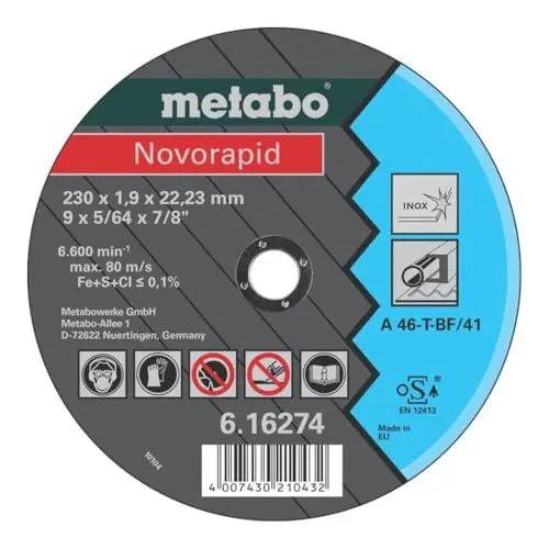 Produktbild: Metabo Novorapid Inox, 180 x 1,5 x 22,23, 616495000