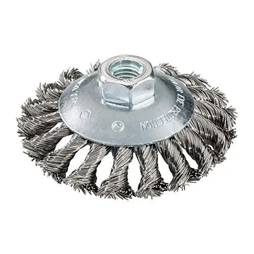 Produktbild: Metabo Rundbürste 100x0,5x10 mm/M 14, Stahldraht gezopft, gekröpfte Ausführung, Drahtstärke 0,50 mm