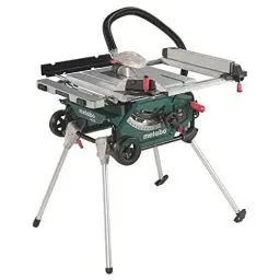 Produktbild: Metabo Tischkreissäge TS 216 – 600667000 – Mit Untergestell und Trolleyfunktion – 1.500 Watt, Sägeblatt Ø 216 mm, 3 m Kabellänge