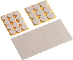 Produktbild: Metafranc Filz-Gleiter-Sortiment TopSoft 22-teilig-selbstklebend-beige-Effektiver Schutz Ihrer Möbel & Stühle/Möbelgleiter-Set für empfindliche Böden/Stuhlgleiter/Bodengleiter / 644896