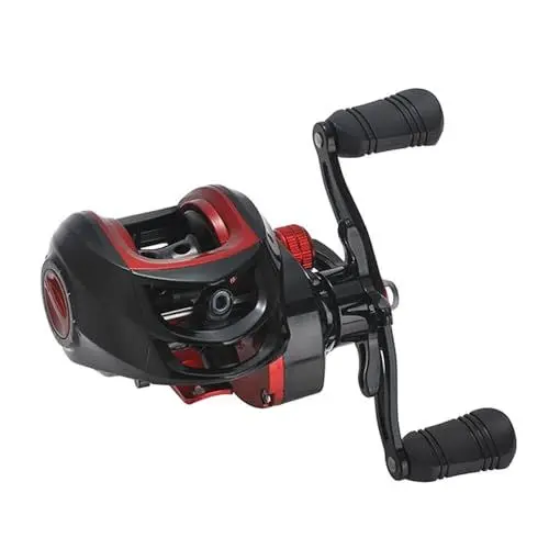 Produktbild: Metall-Baitcasting-Rolle, Leicht, Leistungsstark, Glatt, Weitwurf-Angelrolle für Salzwasser und Süßwasser, Anti-Explosions-Schnurfunktion, Übersetzungsverhältnis 7,2:1, 8 Kg