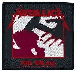 Produktbild: Metallica Kill 'Em All Unisex Patch Standard 100% Polyester Band-Merch, Bands