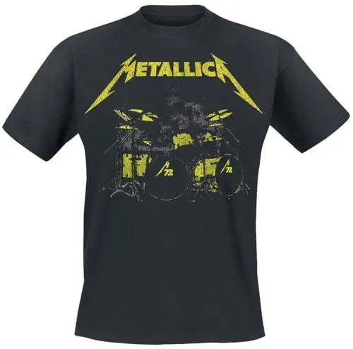 Produktbild: Metallica Lars M71 Kit Männer T-Shirt schwarz L 100% Baumwolle Band-Merch, Bands