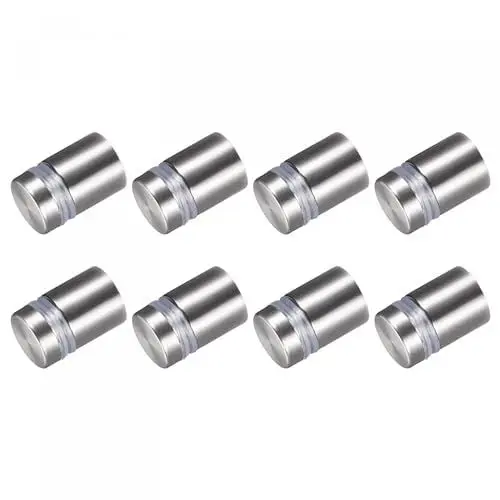 Produktbild: METALLIXITY Zeichnen Abstandshalter Schrauben (16x24mm) 8Stk Edelstahl Werbung Schrauben Glas Acryl - für Bild Rahmen Schilder Anzeigen