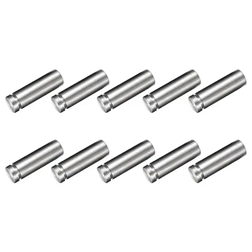 Produktbild: METALLIXITY Zeichnen Abstandshalter Schrauben (16x50mm) 9Stk Edelstahl Werbung Schrauben Glas Acryl - für Bild Rahmen Schilder Anzeigen