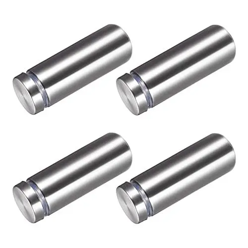 Produktbild: METALLIXITY Zeichnen Abstandshalter Schrauben (19x52mm) 4Stk Edelstahl Werbung Schrauben Glas Acryl - für Bild Rahmen Schilder Anzeigen