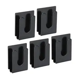Produktbild: Metall-Mikrofon-Aufhänger-Halterhaken, Universal-Mikrofon-Aufhängeclip, Mikrofon-Aufhänger-Halterung mit Ersatz-Kleberückseite, 5 Stück für YAESU, für Kenwood, für