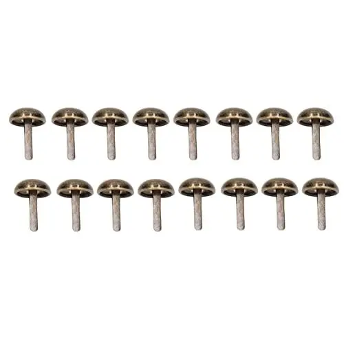 Produktbild: Metallnägel, Dekorative Metallnägel, Rund, Glänzend, Fein Geschliffen, 200 Stück, für Schuhe, Punk-Kleidung, Taschen (SP10-003)