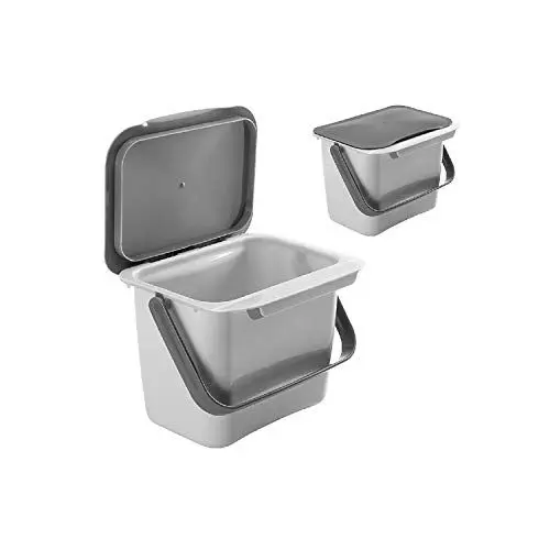 Produktbild: METALTEX Küchenabfalleimer CUBO DESPERDICIOS Adaptable Bin-TEX, Detailed in The Description, grau, 4 L