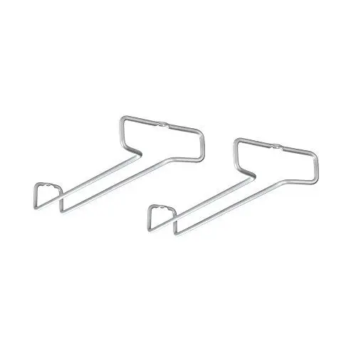 Produktbild: Metaltex 364922039 Rail Weinglashalter 2er Set Polytherm, Beschichtung, grau, 26 x 11 x 4 cm
