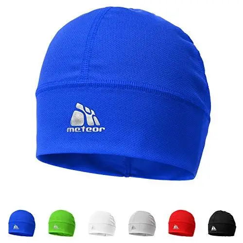 Produktbild: meteor Mütze unter Helm für Damen und Herren – Winddichte Skull Cap für Joggen Fahrradhelm Skifahren Snowboard
