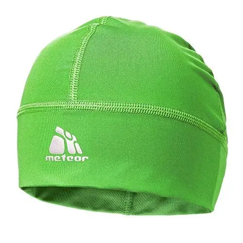 Produktbild: meteor Mütze unter Helm Jagd-Kappen für Herren Shadow Mütze mit Silberionen Kinder Winddicht Skull Cap Mütze Fahrrad Helm Kopfbedeckung Laufen Ski-Fahren Snowboard Joggen Damen Unterziermütze Grün
