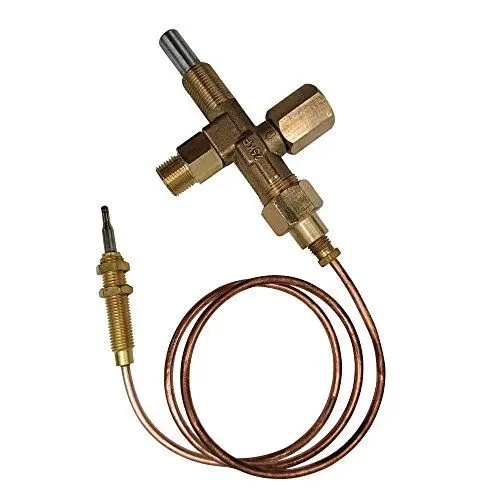 Produktbild: MeTer Star Gasbrut-Heizungsteile, LPG-Drucksteuerventil M12 x 1 mit Thermoelement 600 mm, Kupfer, Wandmontage, Wasserheizer