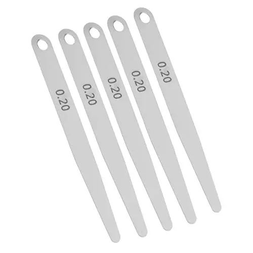 Produktbild: Metric Feeler Gauge Gap Measurement Tool 5pcs Fühlerlehre 0.2/0.3 Dicke Edelstahl Fühler Gap Dickenmesser für Spaltbreite(0.2)