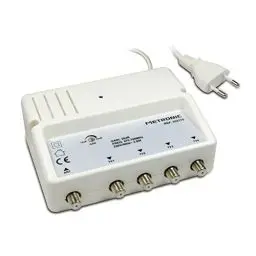 Produktbild: Metronic Verstärker, Splitter, geschirmt, Gain-Einstellung, 4 Ausgänge, F-Stecker