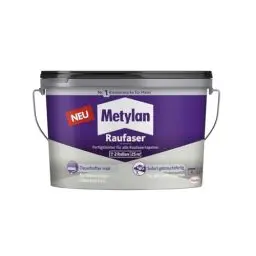Produktbild: Metylan Raufaser Fertigkleister, sofort gebrauchsfertiger Tapetenkleister für Raufasertapeten, Kleister zum einfachen Tapezieren, 1x5kg