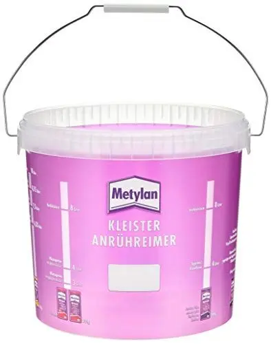 Produktbild: Metylan Tapeziereimer, 10 Liter Fassungsvermögen, einfaches Anrühren durch Skala, transparent, 1 Eimer (Stück)