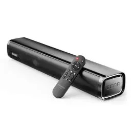 Produktbild: MEVOSTO Soundbar für TV Geräte PC Gaming Soundbar Mini 60W 2.1CH Integrierte Subwoofer Lautsprecher Computer mit USB Digital Audio/BT5.4/Optisch/AUX Voice Enhance 3 EQ Kompatibel Spielkonsolen-40cm