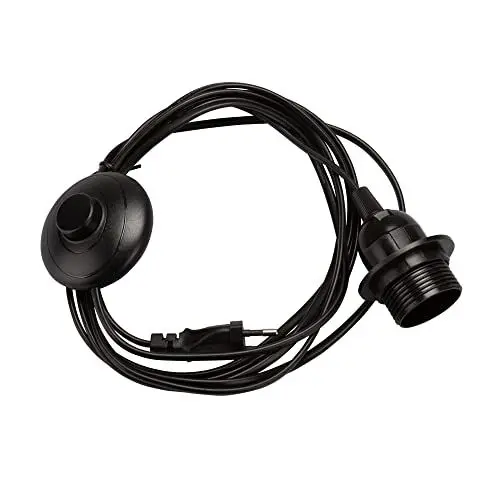 Produktbild: Mextroic Netzkabel/Lampenfassung mit Fußschalter und E27-Fassung: 3,5m, 190-250V