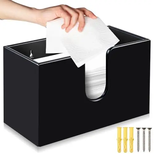 Produktbild: MEYAGOT Papierhandtuchspender, Papierhandtuchhalter Wand, Papierserviettenhalter Falte, Tischspender Ohne Bohren Papierhandtücher Spender Falthandtuchspender Für H2 Papierhandtücher