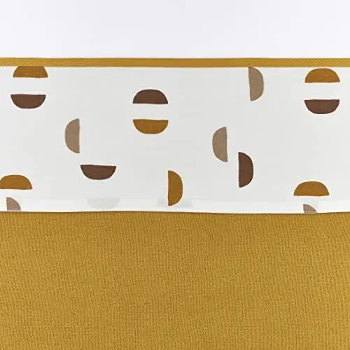 Produktbild: Meyco Baby Shapes Kinderbettlaken, Bettlaken für das Kinderbett (Laken aus 100% Baumwolle, extra weich, atmungsaktiv, für unter die Decke, pflegeleicht, Größe: 100 x 150 cm), Honig Gold