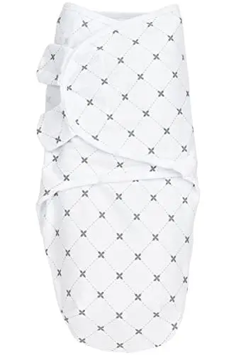 Produktbild: Meyco Baby X Mrs.Keizer Louis Pucksack, Erstausstattung Neugeborene (Pucktuch für Babys ab 0-3 Monaten, weicher Schlafkomfort, 100% Baumwolle, atmungsaktiv, Einschlafhilfe), Grau