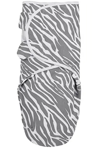 Produktbild: Meyco Baby Zebra Pucksack, Erstausstattung Neugeborene (Pucktuch für Babys ab 0-3 Monaten, weicher Schlafkomfort, 100% Baumwolle, atmungsaktiv, Einschlafhilfe), Grau