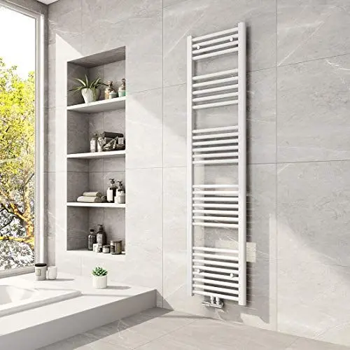 Produktbild: Meykoers Handtuchheizkörper 1600 x 400mm Badheizkörper Mittelanschluss Weiß Badezimmer Handtuchtrockner Handtuchwärmer Handtuch Heizkörper Bad Heizung Radiator 547 Watt