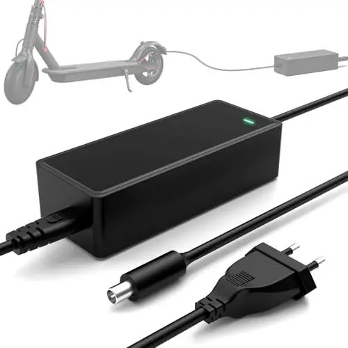 Produktbild: Mezelon E Scooter Ladegerät, Ladekabel 42V 2A für Ninebot F20 F30 F40 ES1 ES2 ES3 ES4 G30, Xiaomi M365, Pro, Pro 2, Mi 3, 1s, 36V Elektro Scooter Schnellaufladen für Xiaomi und Ninebot