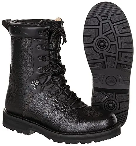 Produktbild: MFH BW Kampfstiefel Typ 2000 Herren Stiefel Leder Einsatzschuhe Trekkingstiefel Wanderstiefel (44)