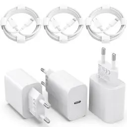 Produktbild: (MFi Certified) 25W USB C Ladegerät,3er Pack iPhone Ladegerät und 2M iPhone Ladekabel*3, PD 3.0 USB C Schnellladegerät iPhone auf Lightning Kabel 2M für iPhone 14 Pro Max 13 12 11 XS SE iPad