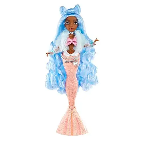 Produktbild: MGA Entertainment Mermaidz SHELLNELLE Meerjungfrauen Puppe mit Farbwechsel & Blauen Haaren Inklusive Outfit & Zubehör Voll beweglich Zum Sammeln Für Kinder ab 4 Jahren 580829