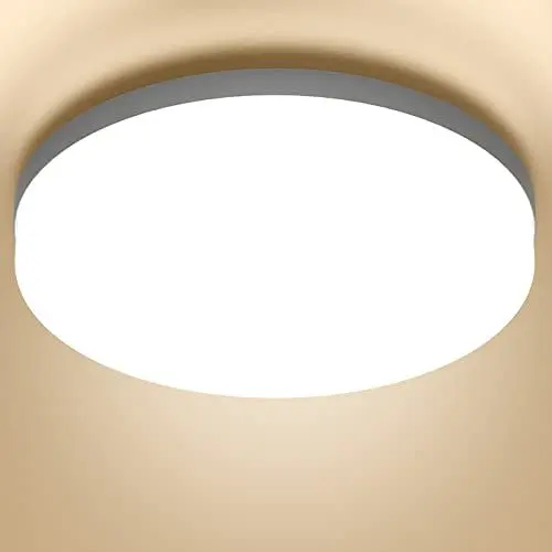 Produktbild: MGEELED Deckenlampe LED Deckenleuchte, 36W 4000K 4300LM IP44 Wasserfest Rund Flach Badlampe Decke Modern Schlicht Lampe Ultra Dünn für Badezimmer Küche Wohnzimmer Keller Schlafzimmer Flur Ø23CM