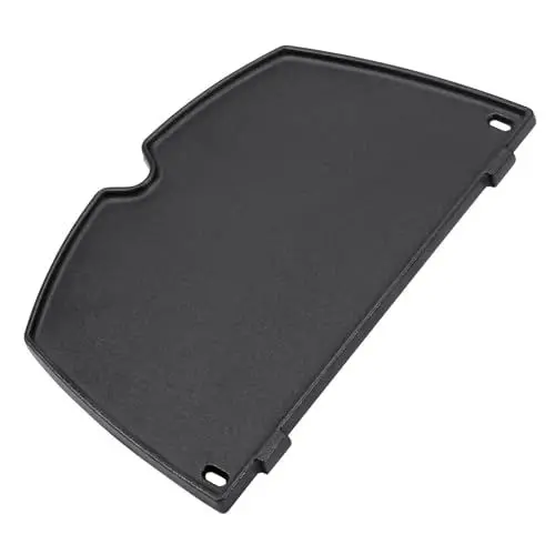 Produktbild: 6559 Gusseisen Grillplatte Ersatzteile für Weber Q200 Q220 Q240 Q260 Q2000 Q2200 Q2400 Gasgrills,38,9CM Bratpfanne Grillpfanne Zubehör für Weber Q Gasgrills